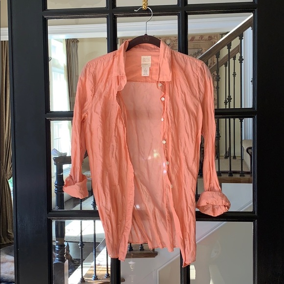 J Crew Crinkle Cotton Perfect Shirt - Picture 5 of 5